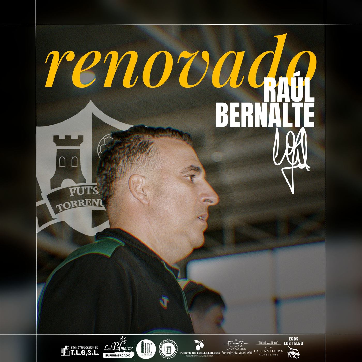 Raúl Bernalte renovado como entrenador para la temporada 26/27
