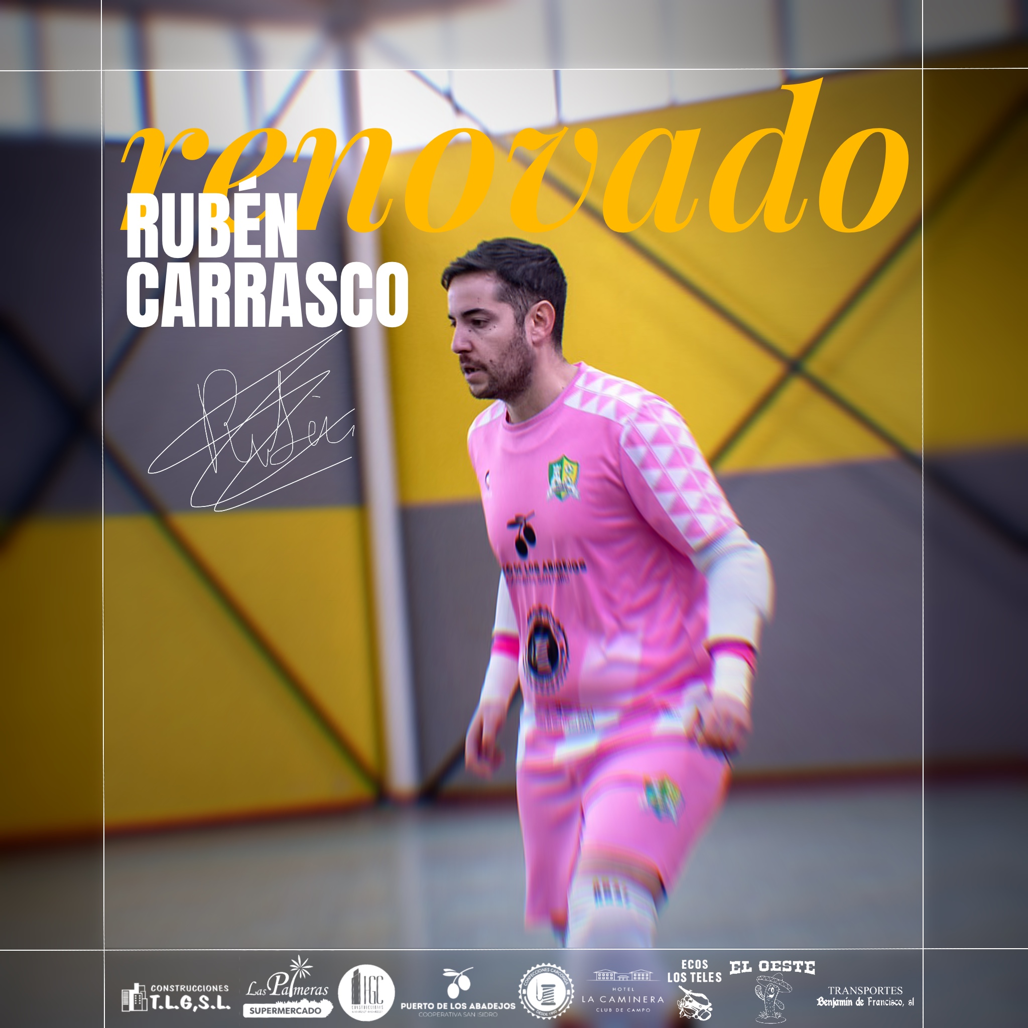 Rubén Carrasco renovado para la temporada 26/27